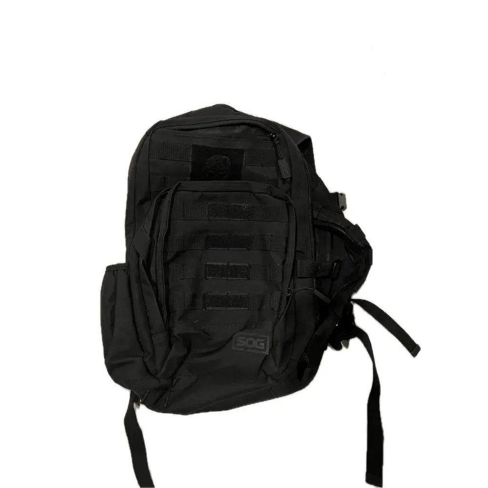 SOG Med Canvas Tactical Black Backpack 25L